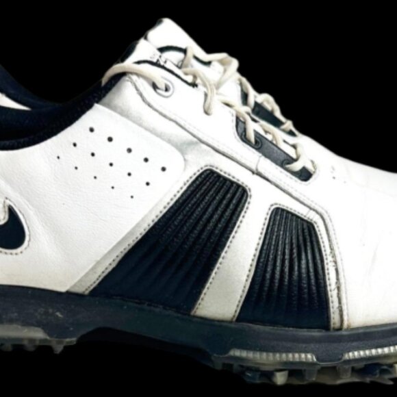 NIKE ZOOM TROPHY 483246 101 WHITE LEATHER WATERPROOF GOLF SHOES MEN'S US… - Picture 4 of 8